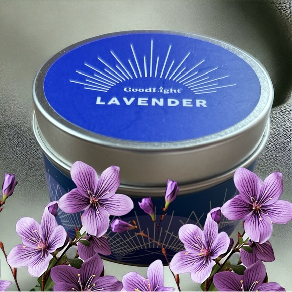 Pure Lavender Essential Oils Good Light Candle CUTE Reusable Metal Tin NEW - Picture 5 of 5